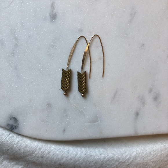 NWOT Golden Hour Drop Earrings - Picture 2 of 2
